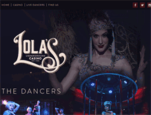 Tablet Screenshot of lolascasino.com